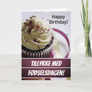Carte Danemark Fødselsdagskort Danois Joyeux Anniversair