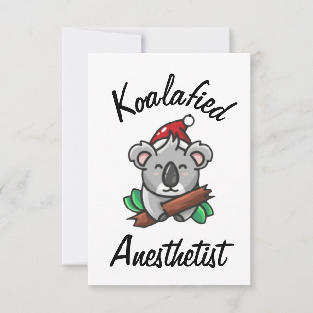 Carte d'anesthésiste Koalafied (Devant)