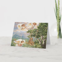 Carte d'ange d'Antonio de golden retriever