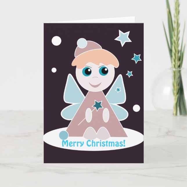 Carte d'ange de Noël (Devant)