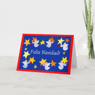 Carte d'Anges de Noël, Espagnol
