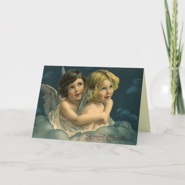 Carte d'angle de Noël victorienne (Devant)