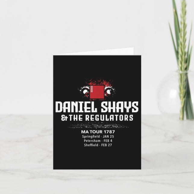 Carte Daniel Shays Machusetts Histoire (Devant)