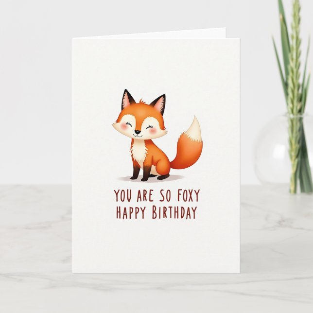 Carte d'animal mignon de la forêt (Devant)