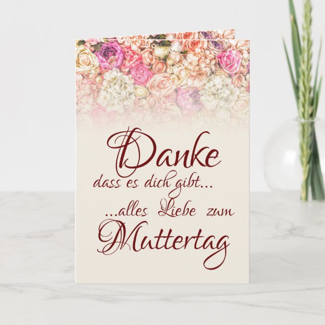 Carte Danke, dass es dich gibt - Muttertag (Devant)