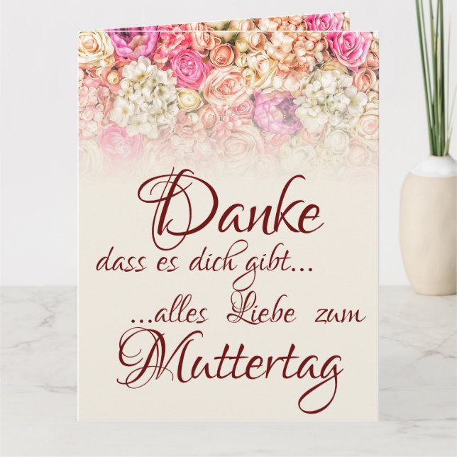 Carte Danke, dass es dich gibt - Muttertag (Devant)