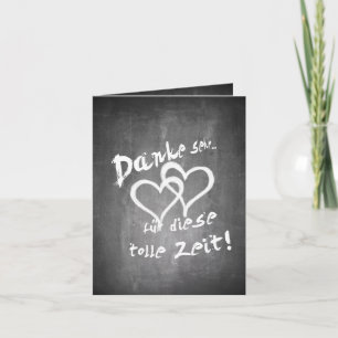 Carte Danke für diese tolle Zeit auf einer Kreidetafel