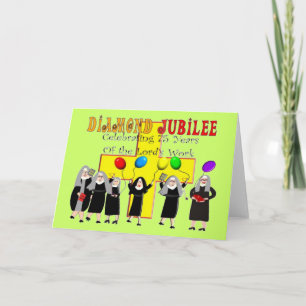 Carte d'année de service de jubilé de diamant de