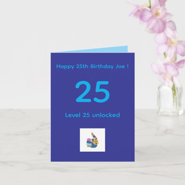 Carte d'anniversaire (Orchidée)