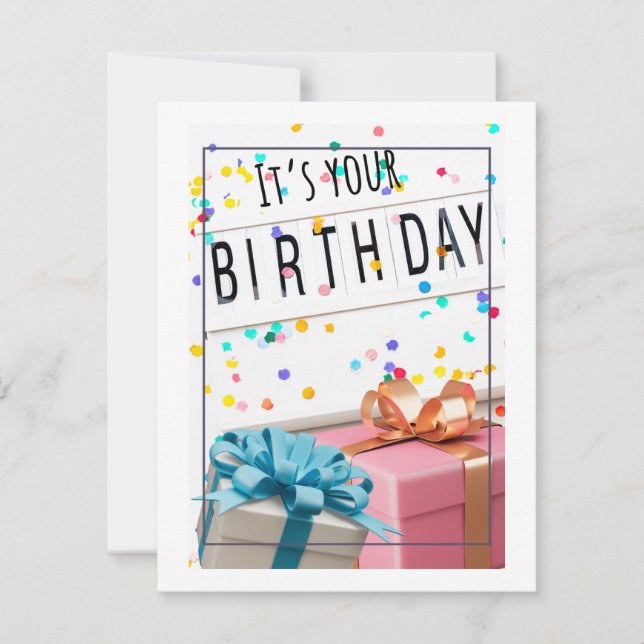 Carte d'anniversaire (Devant)