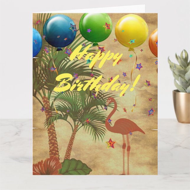 Carte d'anniversaire (Petite plante)
