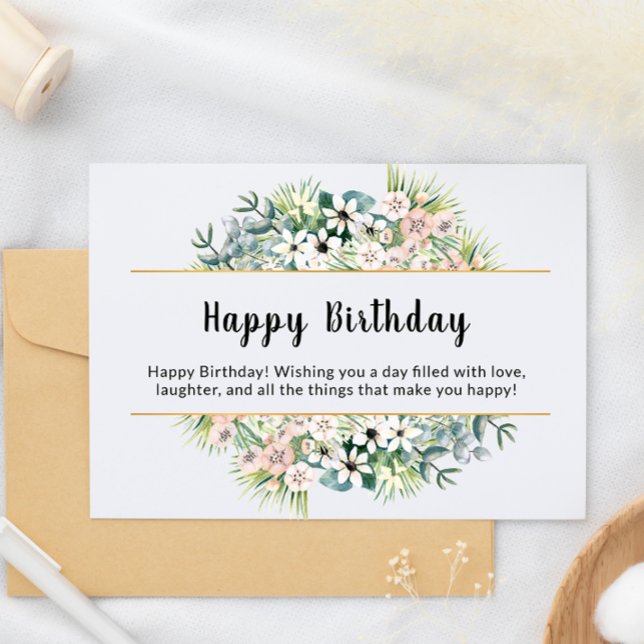 Carte d'anniversaire (Happy Birthday Card)