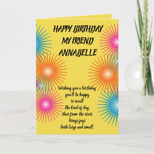 CARTE D'ANNIVERSAIRE (Devant)