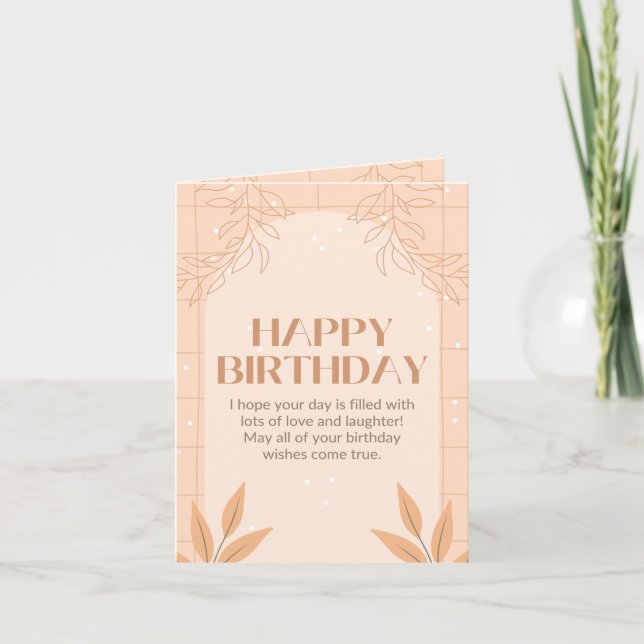 carte d'anniversaire (Devant)