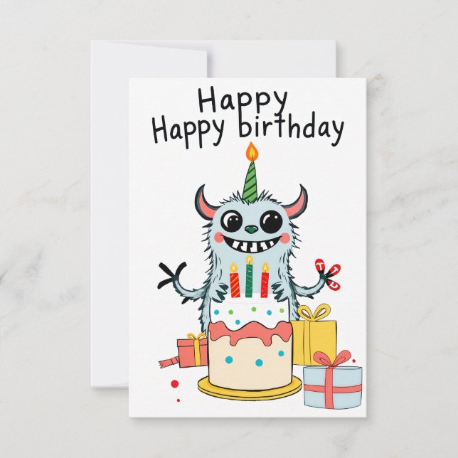 Carte d'anniversaire  (Devant)