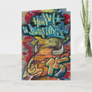 Carte d'anniversaire 15e