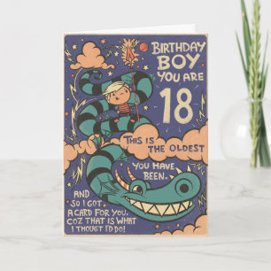 Carte d'anniversaire 18 ans pour lui