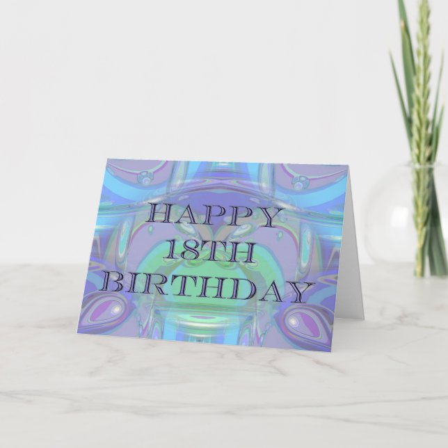 Carte d'anniversaire 18e (Devant)