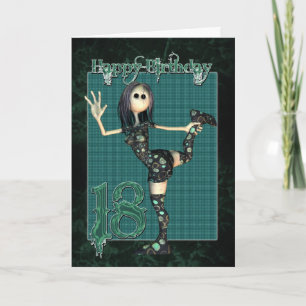 Carte d'anniversaire 18e avec Moonies H.I.P Rag Do