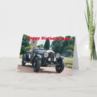 Carte d'anniversaire 1934 de Bentley de classique
