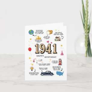 Carte d'anniversaire 1941 pour papa ou maman
