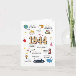 Carte d'anniversaire 1944 pour papa ou maman