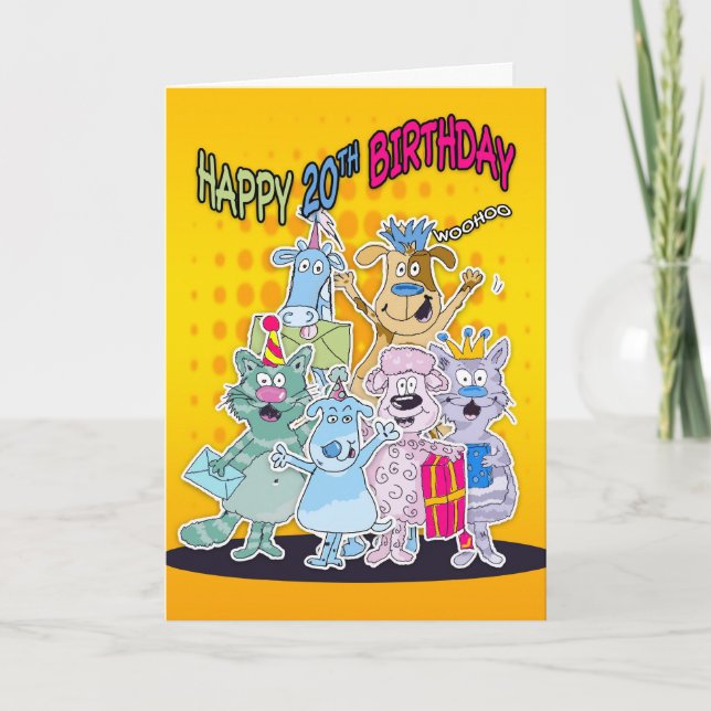 Carte d'anniversaire 20e - Moonies Doodlematoons (Devant)
