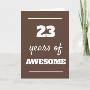 Carte d'anniversaire 23 ans pour lui - 23 ans géni