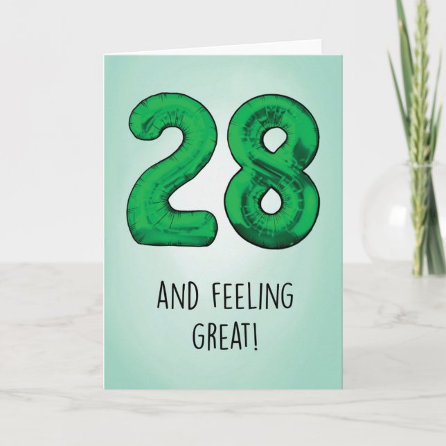 Carte d'anniversaire 28e (Devant)