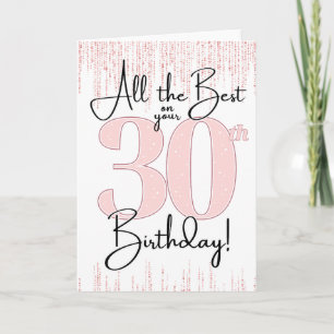 Carte d'anniversaire 30 ans