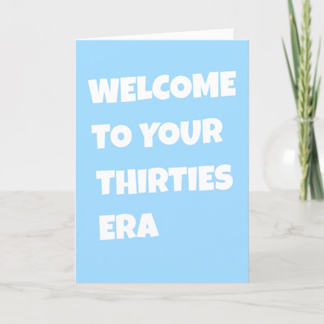 Carte d'anniversaire 30 ans (Devant)