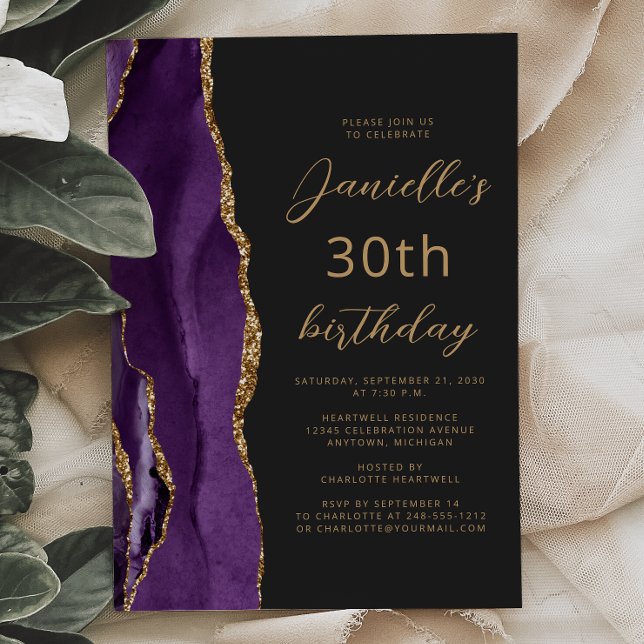 Carte d'anniversaire 30 ans écriture sur ardoise A (Créateur téléchargé)