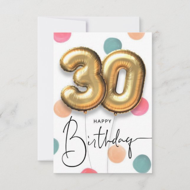 carte d'anniversaire 30 ans petit ami (Devant)