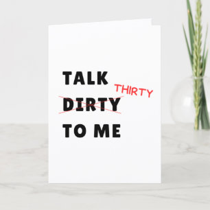 Carte d'anniversaire 30 ans Talk Thirty