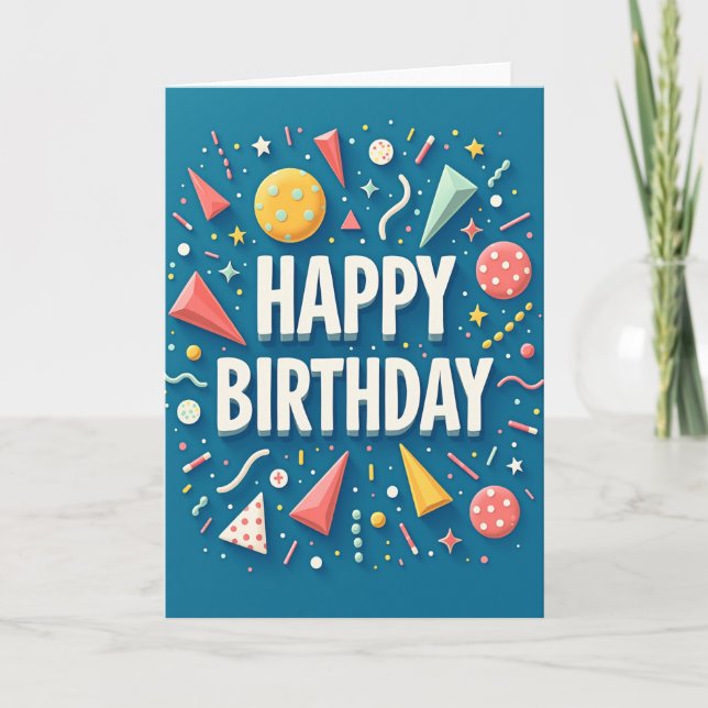 Carte d'anniversaire 3D (Devant)