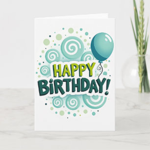 Carte d'anniversaire 3D Joyeuse
