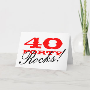 Carte d'anniversaire 40 ans   40 déchire !