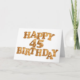 Carte d'anniversaire 45e pour un amateur de cookie