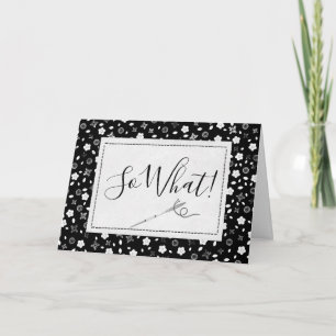 Carte d'anniversaire 50e Aiguille à coudre