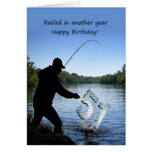Carte d'anniversaire 51 ans pour un pêcheur