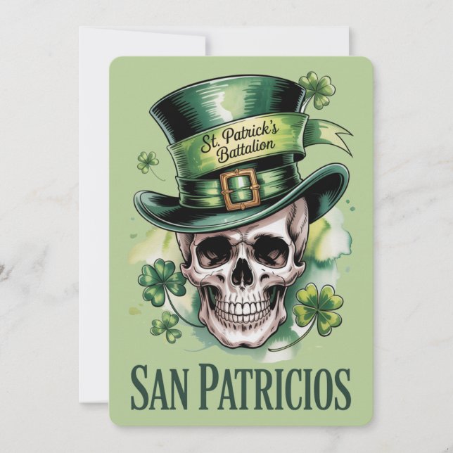 Carte d'anniversaire 60 ans de la Saint-Patrick (Devant)
