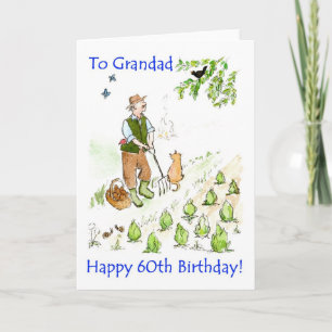 Carte d'anniversaire 60e pour un grand-père