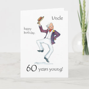 Carte d'anniversaire 60e pour un oncle