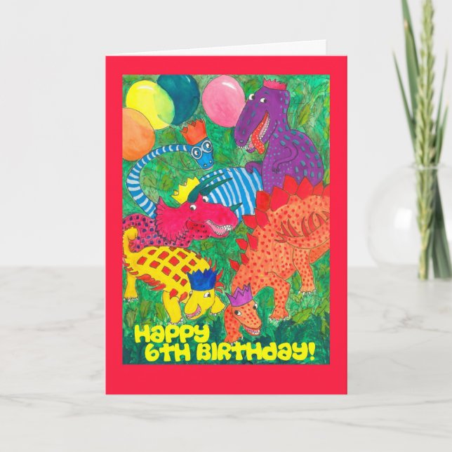 Carte d'anniversaire 6e - Monstres! (Devant)