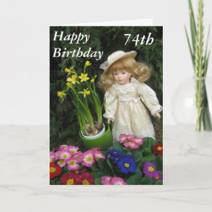 Carte d'anniversaire 74 ans
