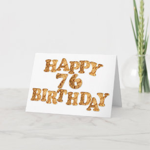 Carte d'anniversaire 76e pour un amateur de cookie