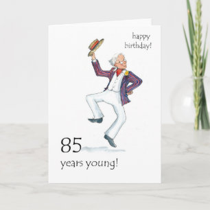 Carte d'anniversaire 85e - Man Dancing