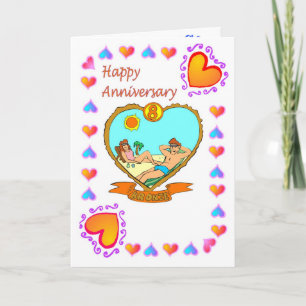 Carte d'anniversaire 8ème bronze
