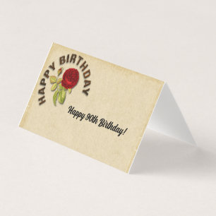 Carte d'anniversaire 90 ans Joyeux