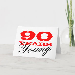 Carte d'anniversaire 90 ans pour hommes ou femmes